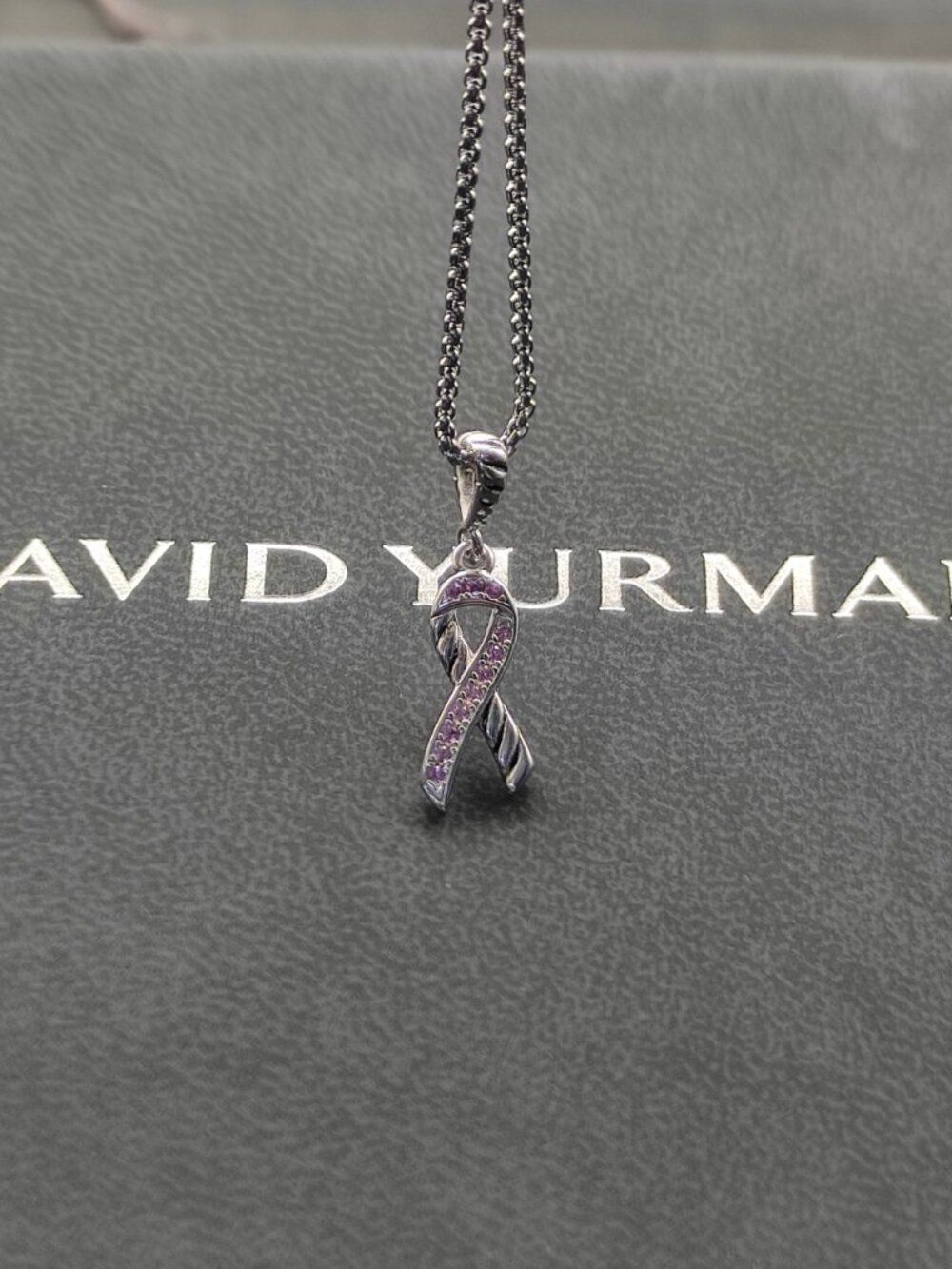 David Yurman 925 Silver Necklaces with Original Pouch